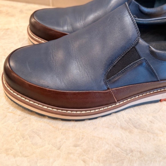 Pikolinos Mens Berna Loafer Blue/Brown Leather Slip On, 46 EU, Size 12 D (US) main image 5